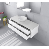 Fontaine Industries Bellagio 1500mm Gloss White Wall Hung Single Vanity