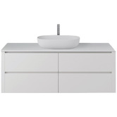 Fontaine Industries Palazzo 1500mm Gloss White Wall Hung Single Vanity