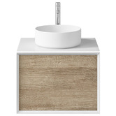 Fontaine Industries Frederick 600mm White Wall Hung Single Vanity