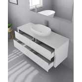 Fontaine Industries Palazzo 1500mm Gloss White Wall Hung Single Vanity