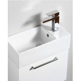 Fontaine Industries Kudos 490mm White Wall Hung Single Vanity
