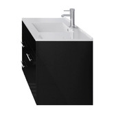 Fontaine Industries Mobella 900mm Gloss Black Wall Hung Single Vanity