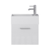 Fontaine Industries Kudos 490mm White Wall Hung Single Vanity