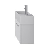 Fontaine Industries Kudos 490mm White Wall Hung Single Vanity