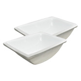 Fontaine Industries Hudson 1500mm Gloss White Wall Hung Double Vanity