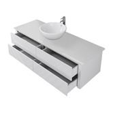 Fontaine Industries Bellagio 1500mm Gloss White Wall Hung Single Vanity