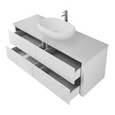 Fontaine Industries Palazzo 1500mm Gloss White Wall Hung Single Vanity