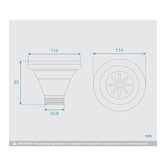 Fontaine Industries Stainless Steel Sink Basket Waste