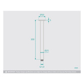 Fontaine Industries Rosa 310mm Round Shower Arm