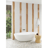 Fontaine Industries Rosa Backplate 200mm Bath/Basin Wall Mixer Set