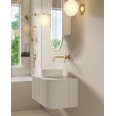 Fontaine Industries Joslin 900mm Wall Hung Single Vanity with Stone Countertop