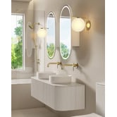 Fontaine Industries Joslin 1500mm Wall Hung Double Vanity with Stone Countertop