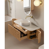 Fontaine Industries Joslin 1200mm Wall Hung Single Vanity with Stone Countertop