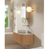 Fontaine Industries Joslin 1200mm Wall Hung Single Vanity with Stone Countertop