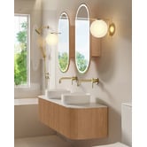 Fontaine Industries Joslin 1500mm Wall Hung Double Vanity with Stone Countertop