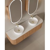 Fontaine Industries Joslin 1500mm Wall Hung Double Vanity with Stone Countertop
