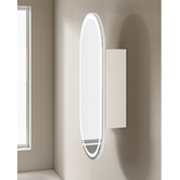 Fontaine Industries Rosella Matte White 450mm Pill LED Mirrored Shaving Cabinet