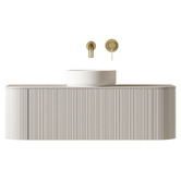 Fontaine Industries Joslin 1200mm Wall Hung Single Vanity with Stone Countertop