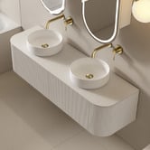 Fontaine Industries Joslin 1500mm Wall Hung Double Vanity with Stone Countertop