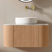 Fontaine Industries Joslin 750mm Wall Hung Single Vanity with Stone Countertop