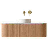 Fontaine Industries Joslin 1200mm Wall Hung Single Vanity with Stone Countertop