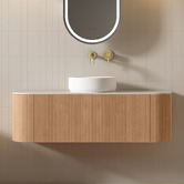 Fontaine Industries Joslin 1200mm Wall Hung Single Vanity with Stone Countertop