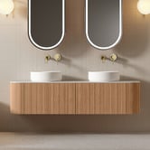 Fontaine Industries Joslin 1500mm Wall Hung Double Vanity with Stone Countertop