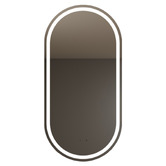 Fontaine Industries Rosella Matte White 450mm Pill LED Mirrored Shaving Cabinet