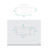 Fontaine Industries Chadwick 900mm Wall Hung Single Vanity