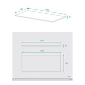 Fontaine Industries Chadwick 1200mm Wall Hung Single Vanity