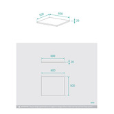 Fontaine Industries Chadwick 600mm Wall Hung Single Vanity