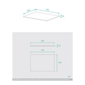 Fontaine Industries Bellagio 750mm Gloss White Wall Hung Single Vanity