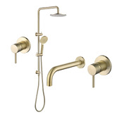 Fontaine Industries Rosa Twin Shower Bathroom Package