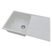 Fontaine Industries Ontario 800mm Single Granite Kitchen Sink with Drainer