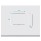 Fontaine Industries Commercial Satin Stainless Steel Paper Towel Dispenser