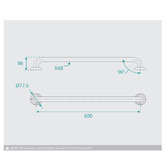 Fontaine Industries Accessible Ambulant Grab Rail