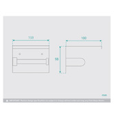 Fontaine Industries Commercial Satin Stainless Steel Toilet Roll Holder