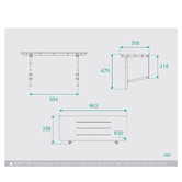 Fontaine Industries Accessible Ambulant Foldable Shower Seat