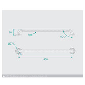 Fontaine Industries Accessible Ambulant Grab Rail