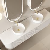 Fontaine Industries Joslin 1800mm Wall Hung Double Vanity with Stone Countertop
