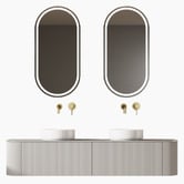 Fontaine Industries Joslin 1800mm Wall Hung Double Vanity with Stone Countertop