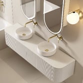 Fontaine Industries Joslin 1800mm Wall Hung Double Vanity with Stone Countertop