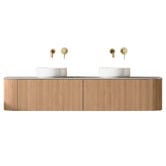 Fontaine Industries Joslin 1800mm Wall Hung Double Vanity with Stone Countertop