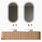 Fontaine Industries Joslin 1800mm Wall Hung Double Vanity with Stone Countertop