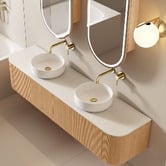 Fontaine Industries Joslin 1800mm Wall Hung Double Vanity with Stone Countertop