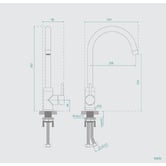 Fontaine Industries Rosa Kitchen Sink Mixer
