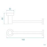 Fontaine Industries Rosa Brass Toilet Roll Holder