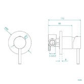 Fontaine Industries Rosa Wall Mixer