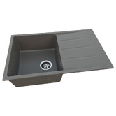 Fontaine Industries Ontario 800mm Single Granite Kitchen Sink with Drainer