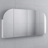 Fontaine Industries Alowa 1500mm Gloss White Arch Mirrored Shaving Cabinet